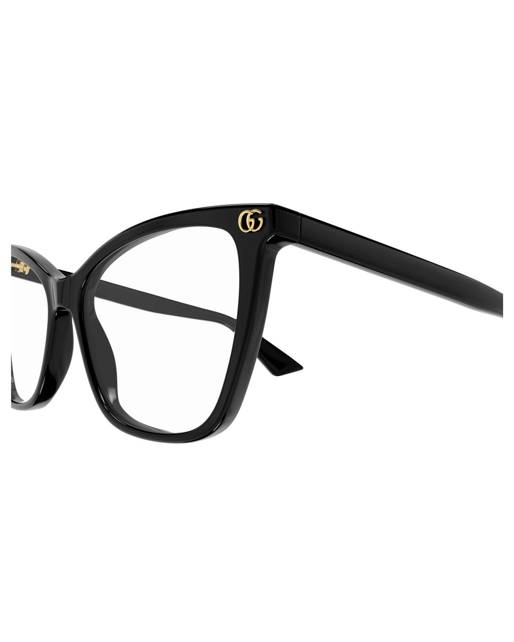 Gucci Black Gg1817O 001 Optical Frames Acetate Transparent Cat Eye