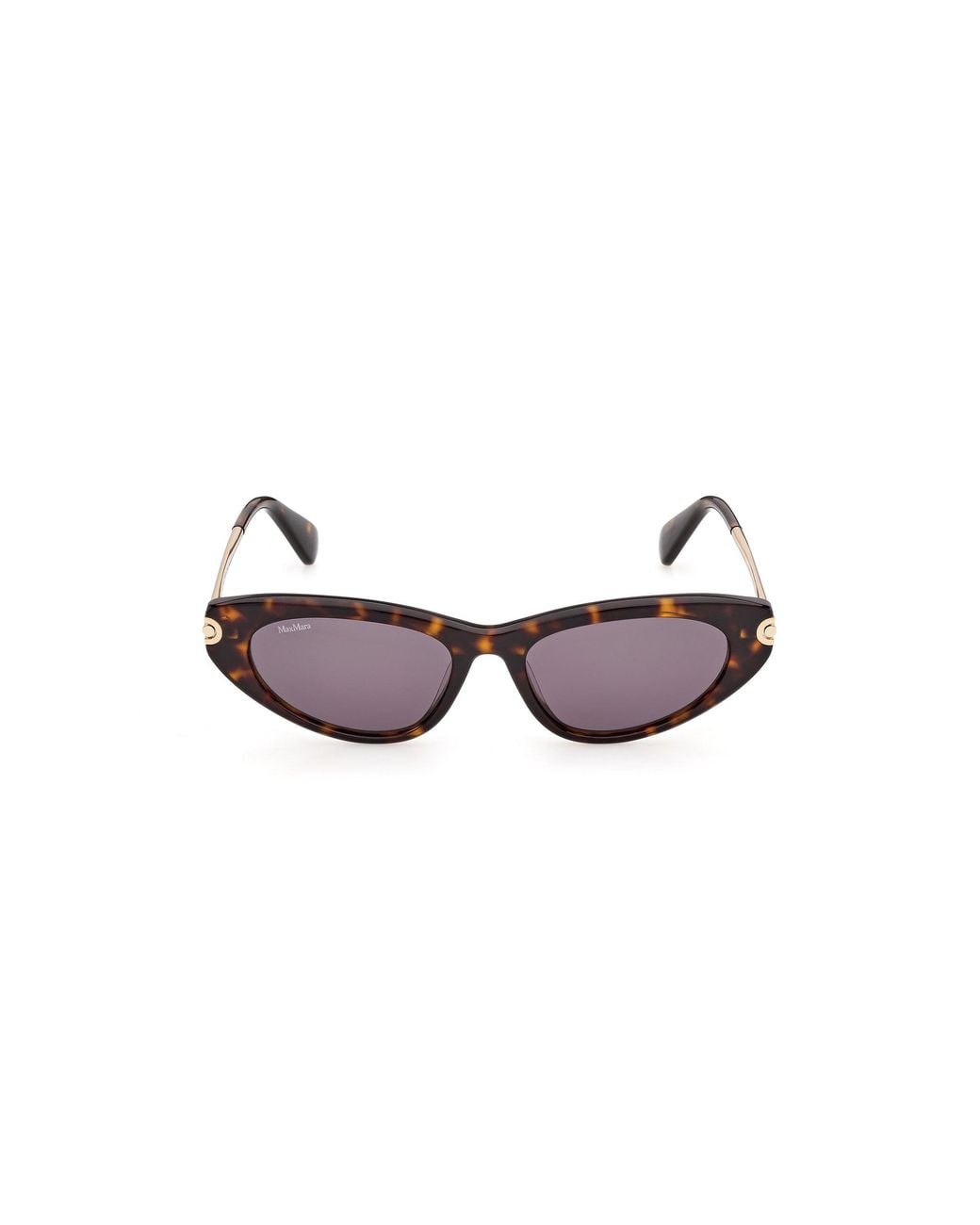 Max Mara Black Mm0214 52A Sunglasses Acetate Smoke Squared Normal
