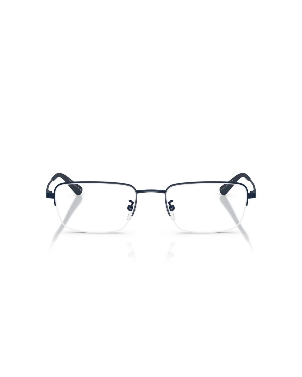 Emporio Armani Black Ea1193Td 3018 Optical Frames Titanium Transparent Squared Normal for men