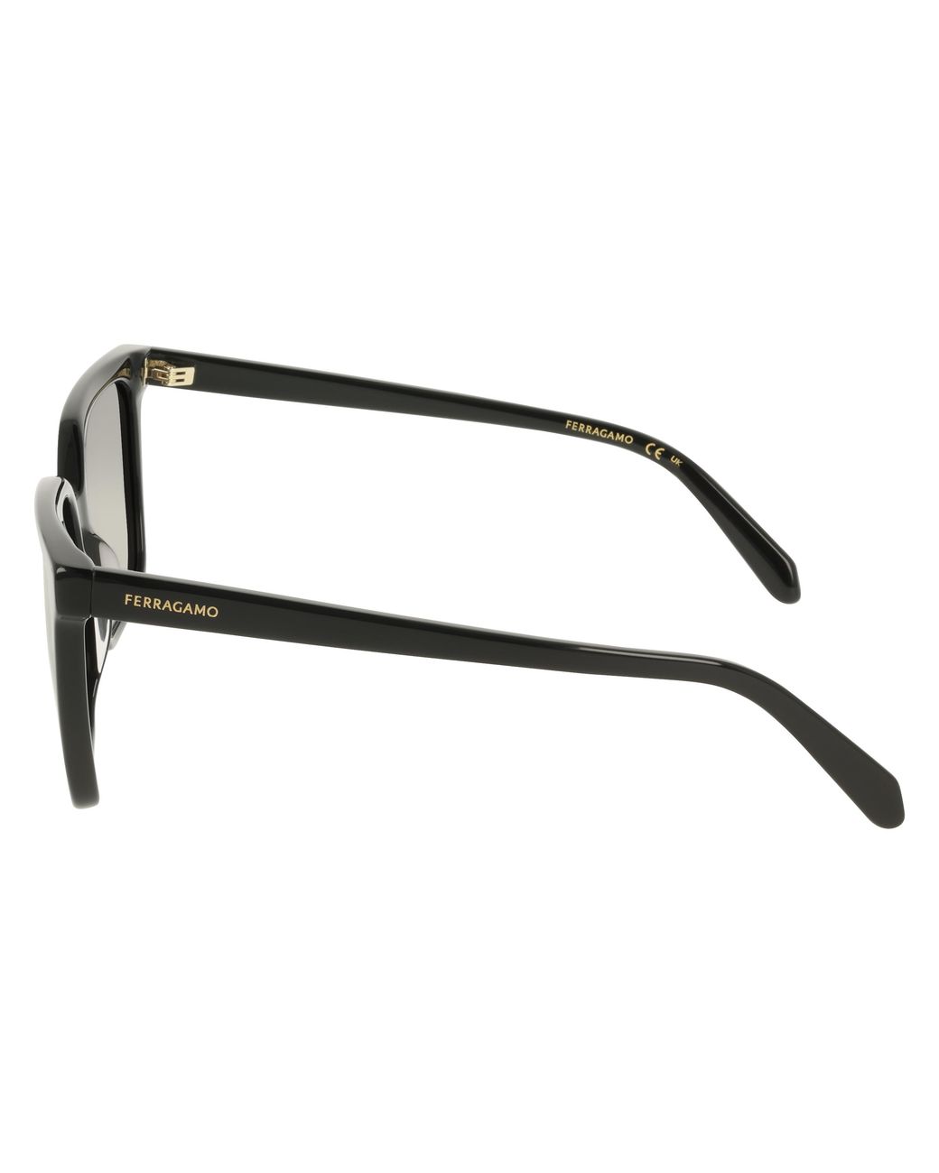 Ferragamo Black Sf2102S 001 Sunglasses Acetate Squared Normal