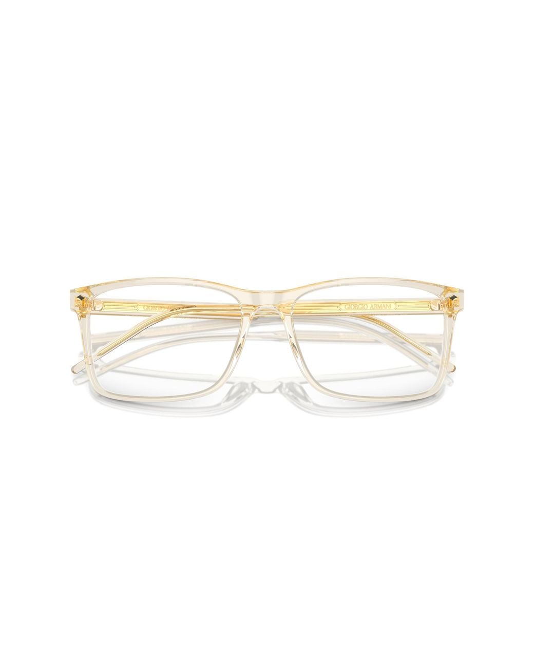 Giorgio Armani Black Ar7258 6077 Optical Frames Acetate Transparent Squared Normal for men