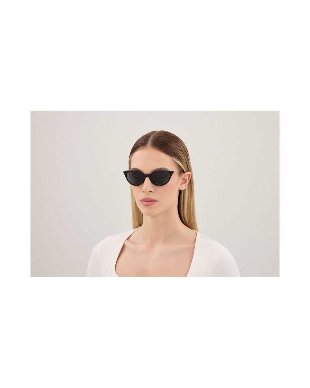 Saint Laurent Black Sl 932 001 Sunglasses Acetate Cat Eye