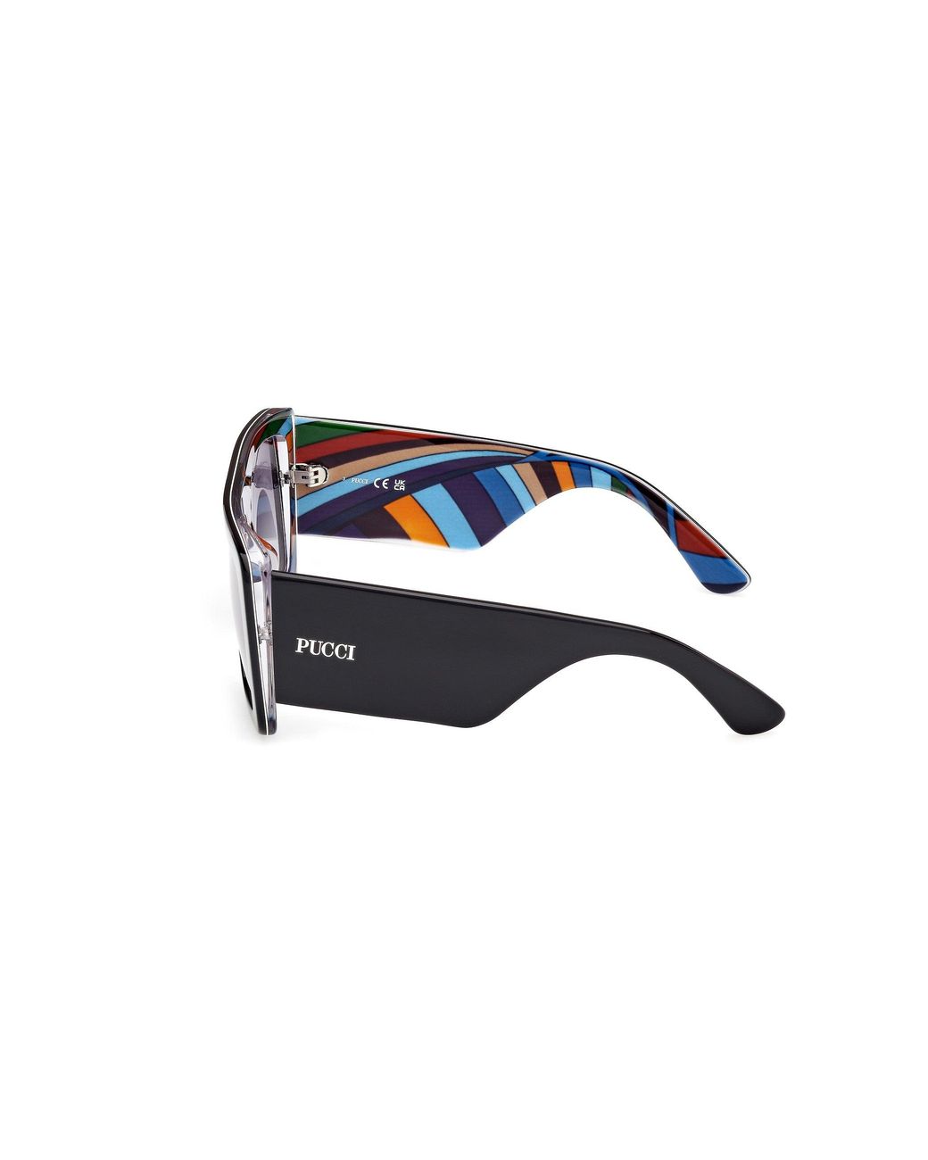 Emilio Pucci Black Ep0230 05W Sunglasses Acetate Squared Normal