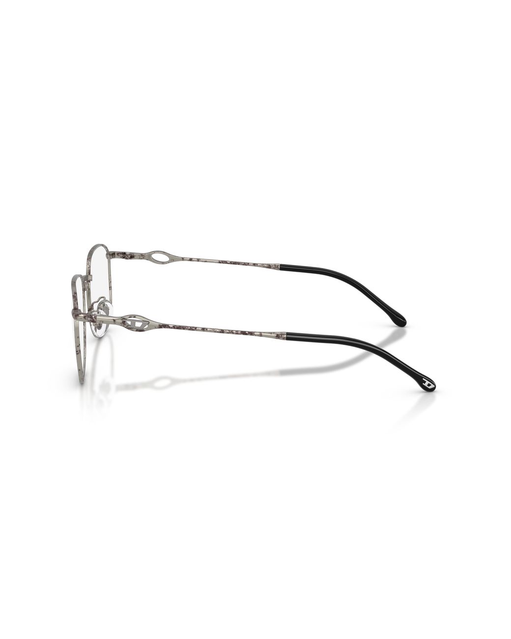 DIESEL Black Dl5013D 1028 Optical Frames Metal Transparent Pillow Normal