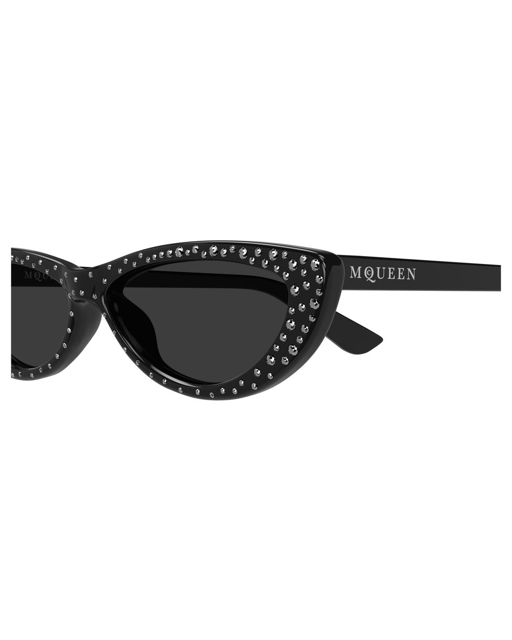 McQueen Black Am0535S 005 Sunglasses Acetate Round