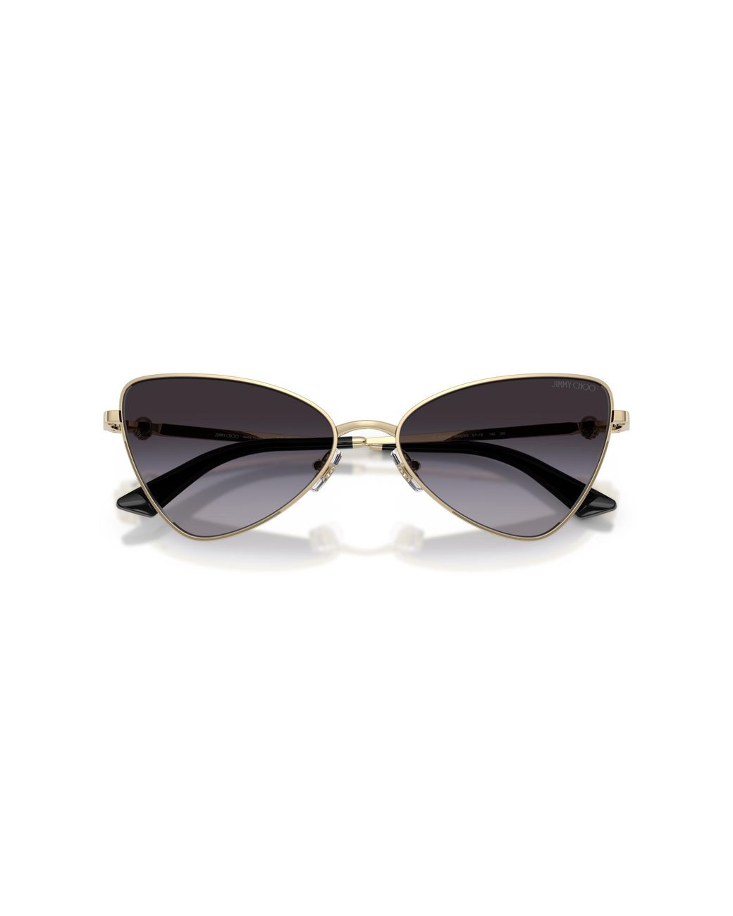 Jimmy Choo Black Jc4015Hb 30068G Sunglasses Metal Cat Eye Normal Shaded