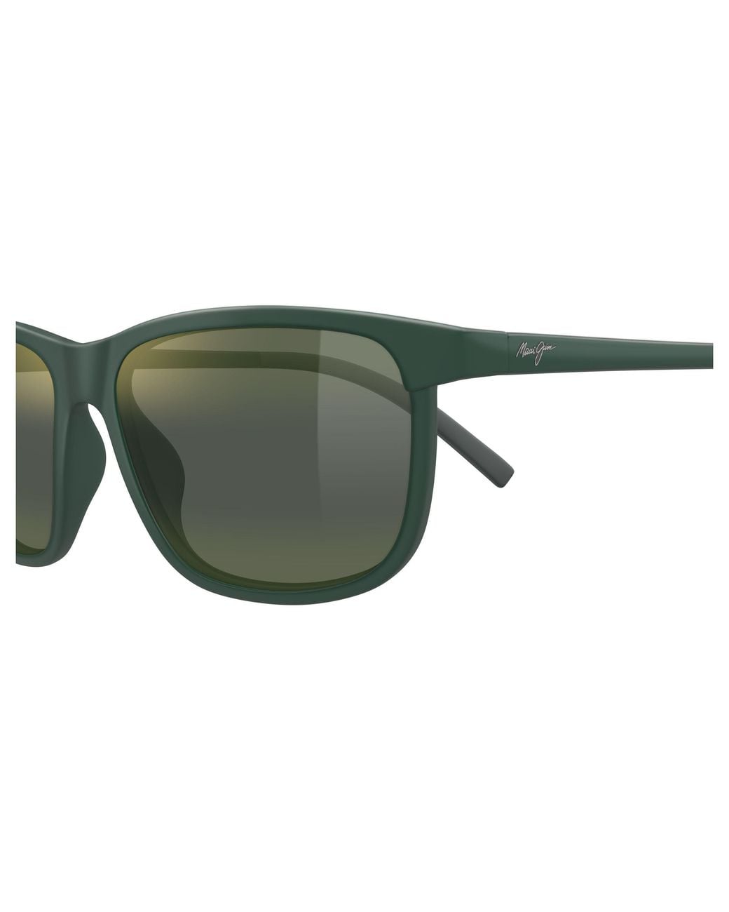 Maui Jim Green Mj0811S 004 Occhiali Da Sole Iniettato Squadrata