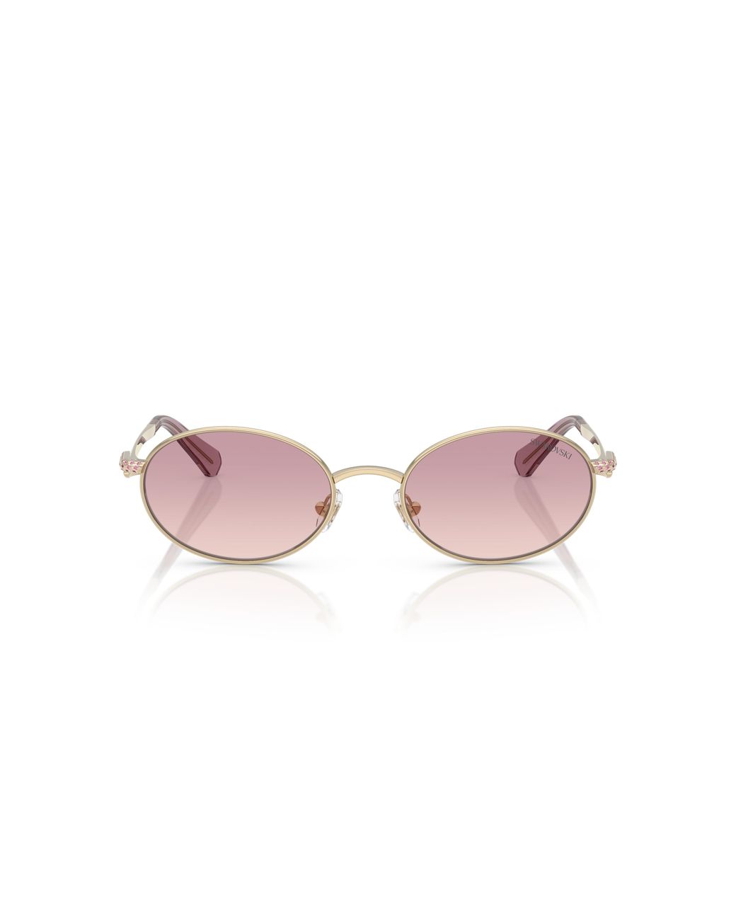 Swarovski Black Sk7033 401368 Sunglasses Metal Round Normal Nuanced