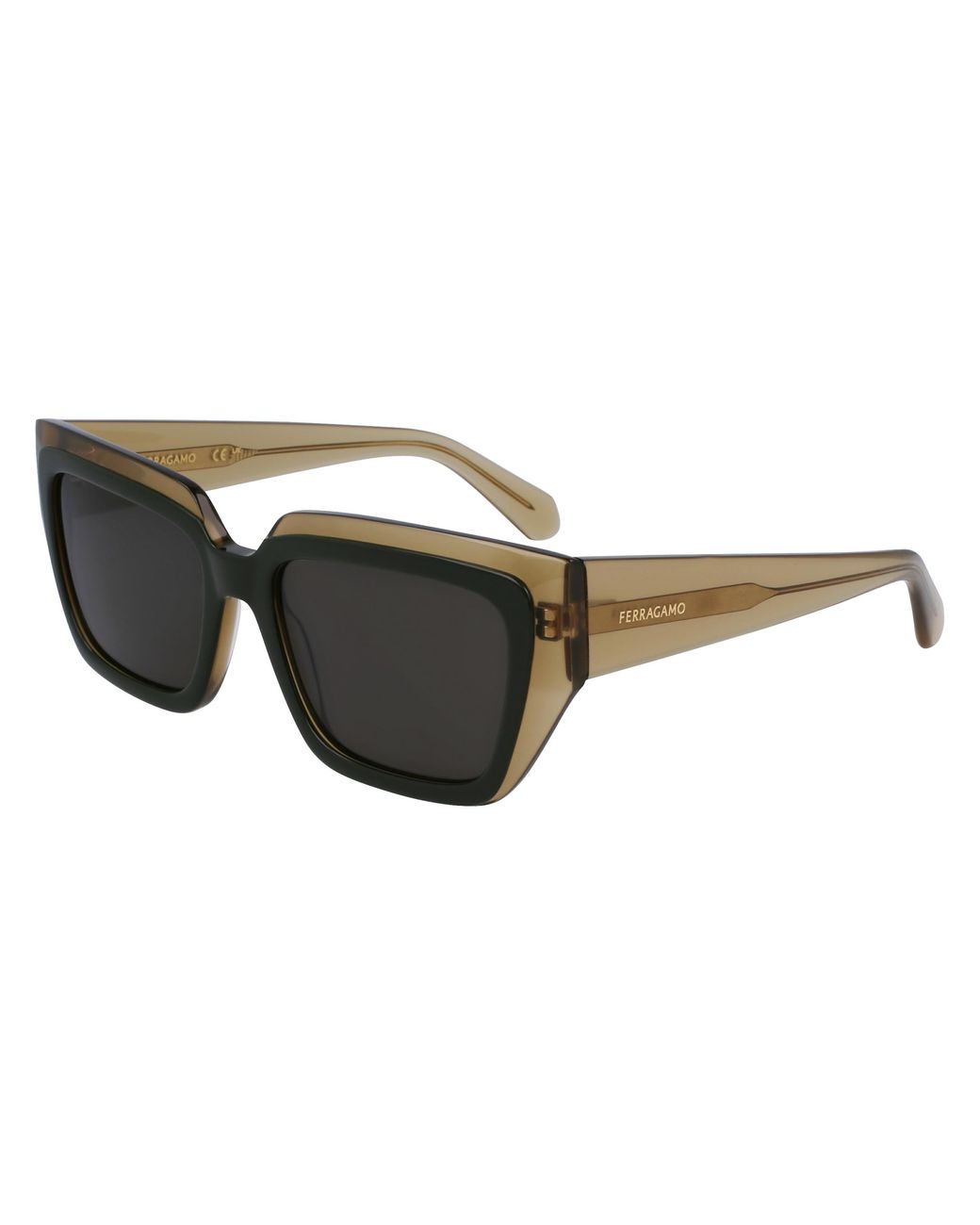 Ferragamo Black Sf2002S 327 Sunglasses Acetate Squared Normal Normal