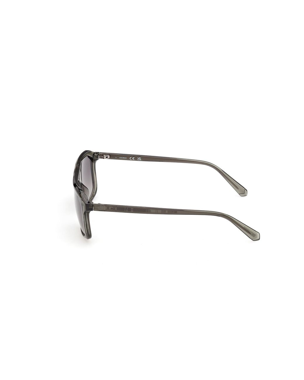 Guess Black Gu00311 96B Sunglasses Injected Smoke Squared Normal for men