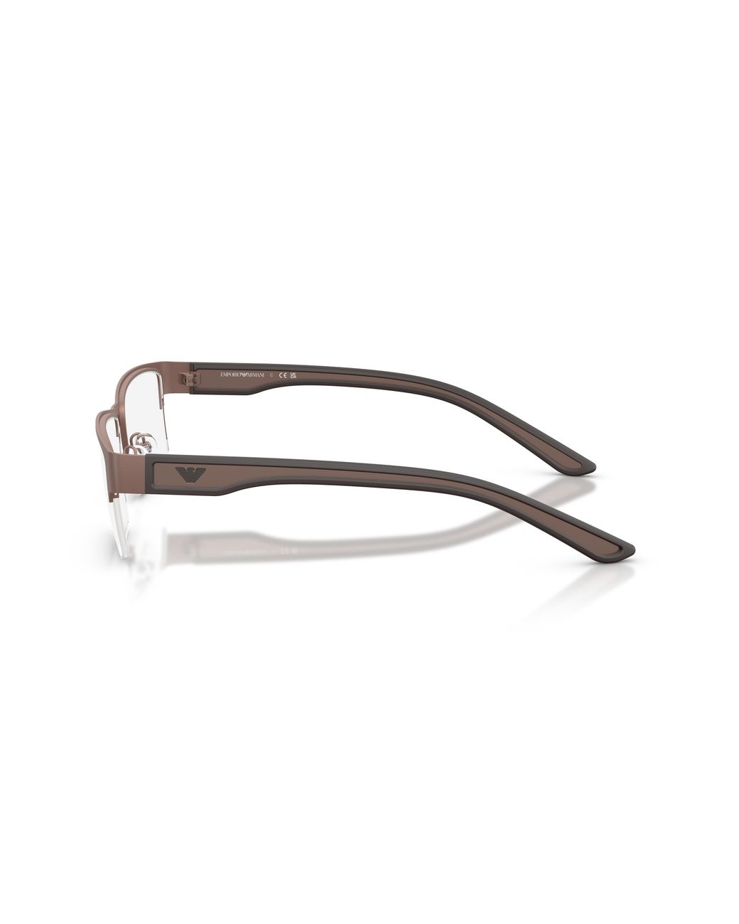 Emporio Armani Black Ea1182 3010 Optical Frames Metal Transparent Squared Normal for men