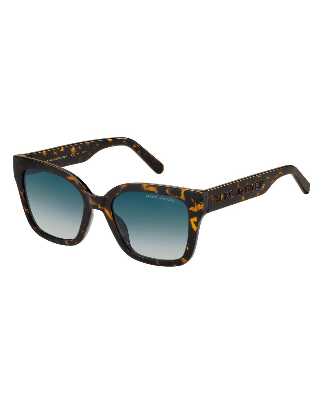 Marc Jacobs Black Marc 658/S 086/08 Sunglasses Plastic Squared Shaded