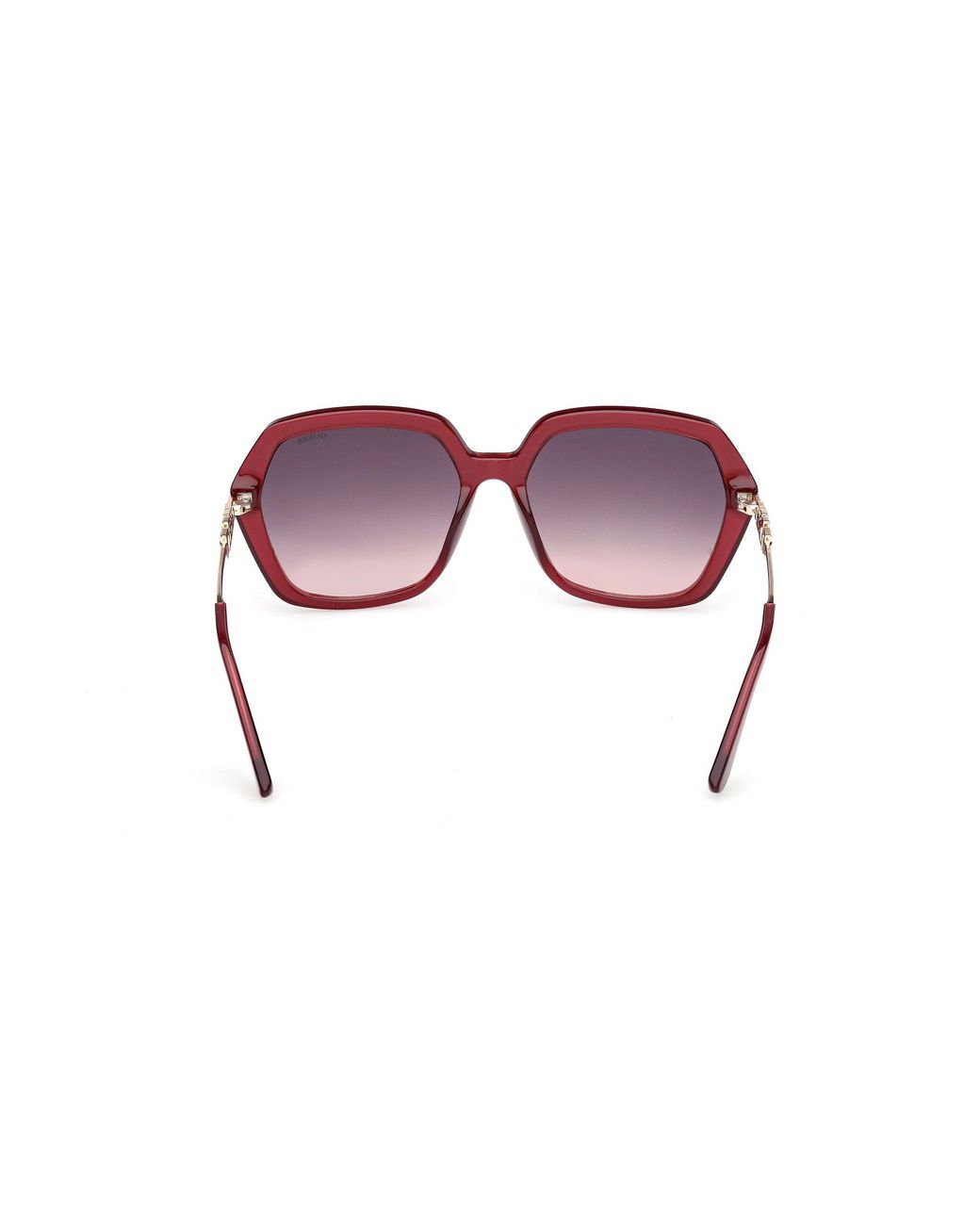 Guess Black Gu00267 69Z Sunglasses Injected Geometric Normal