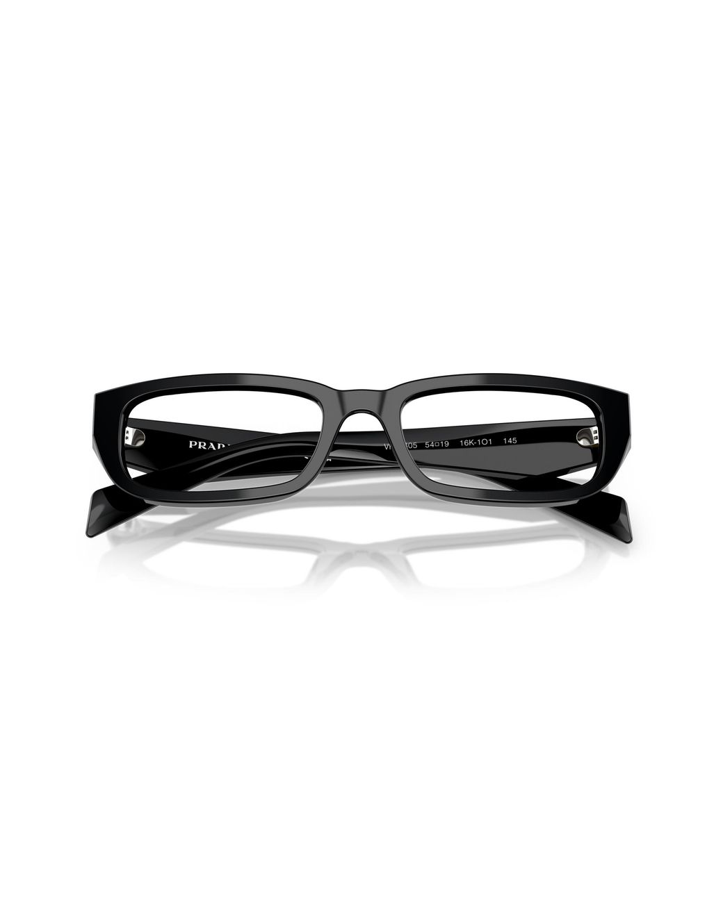 Prada Black Pr B05V 16K1O1 Optical Frames Acetate Squared Normal