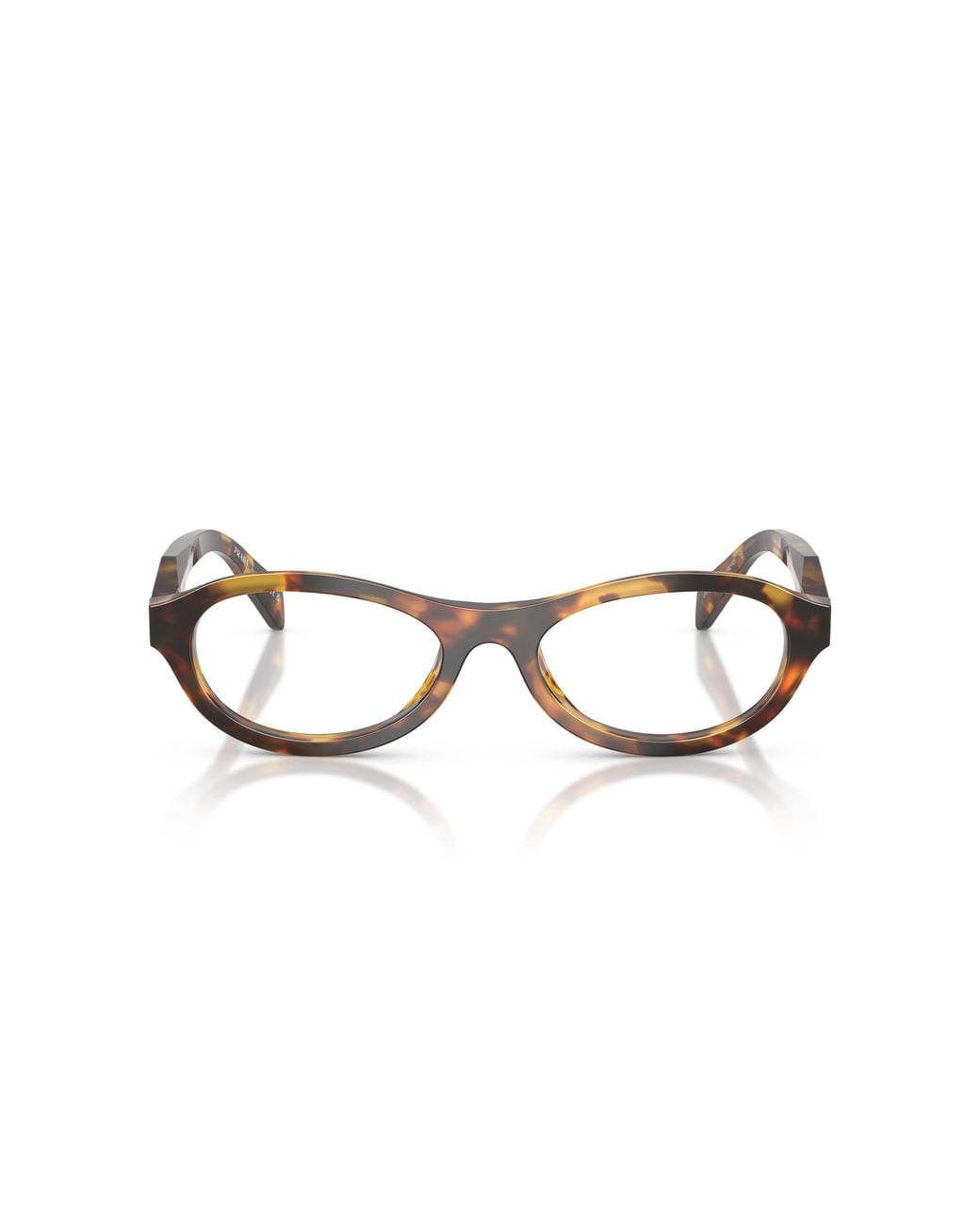 Prada Black Pr D18V 14L1O1 Optical Frames Acetate Transparent Round Normal