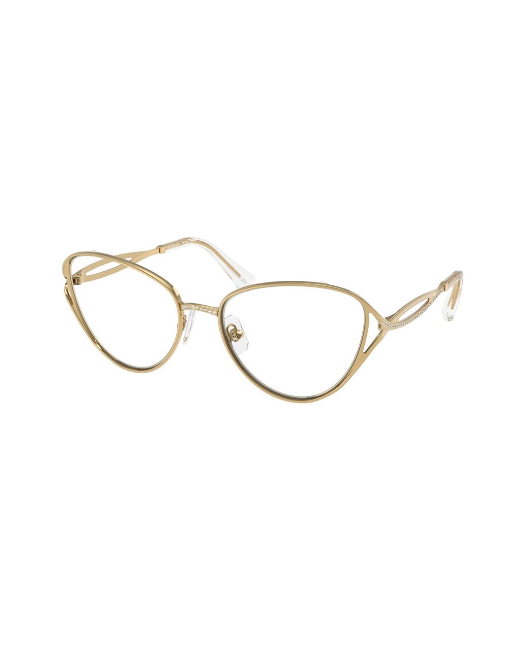 Swarovski Black Sk1017 4004 Optical Frames Metal Cat Eye Normal