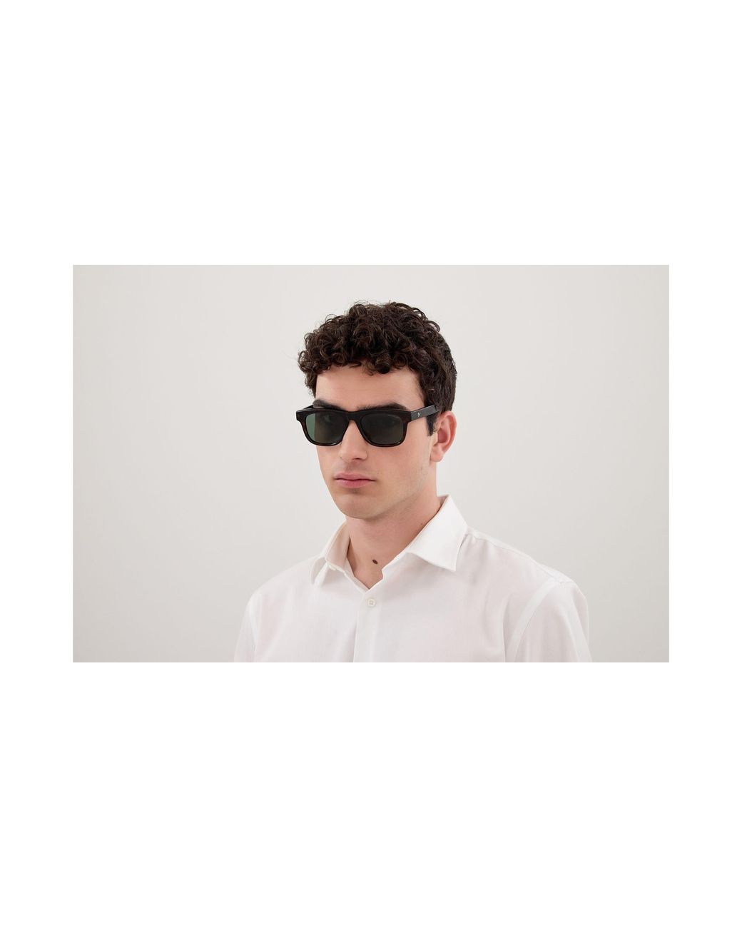 Montblanc Black Mb0421S 002 Sunglasses Acetate Squared for men