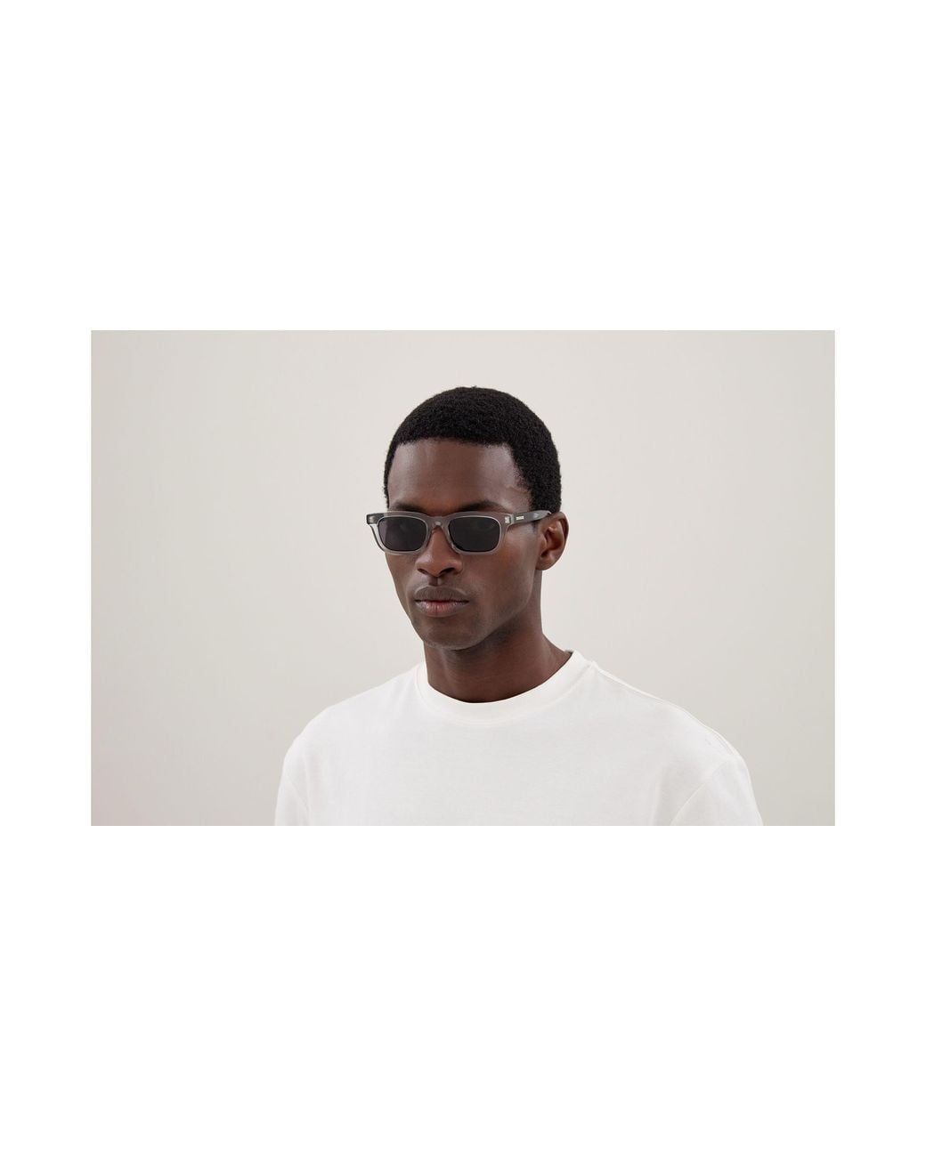 Gucci Black Gg2248S 004 Sunglasses Acetate Smoke Squared for men
