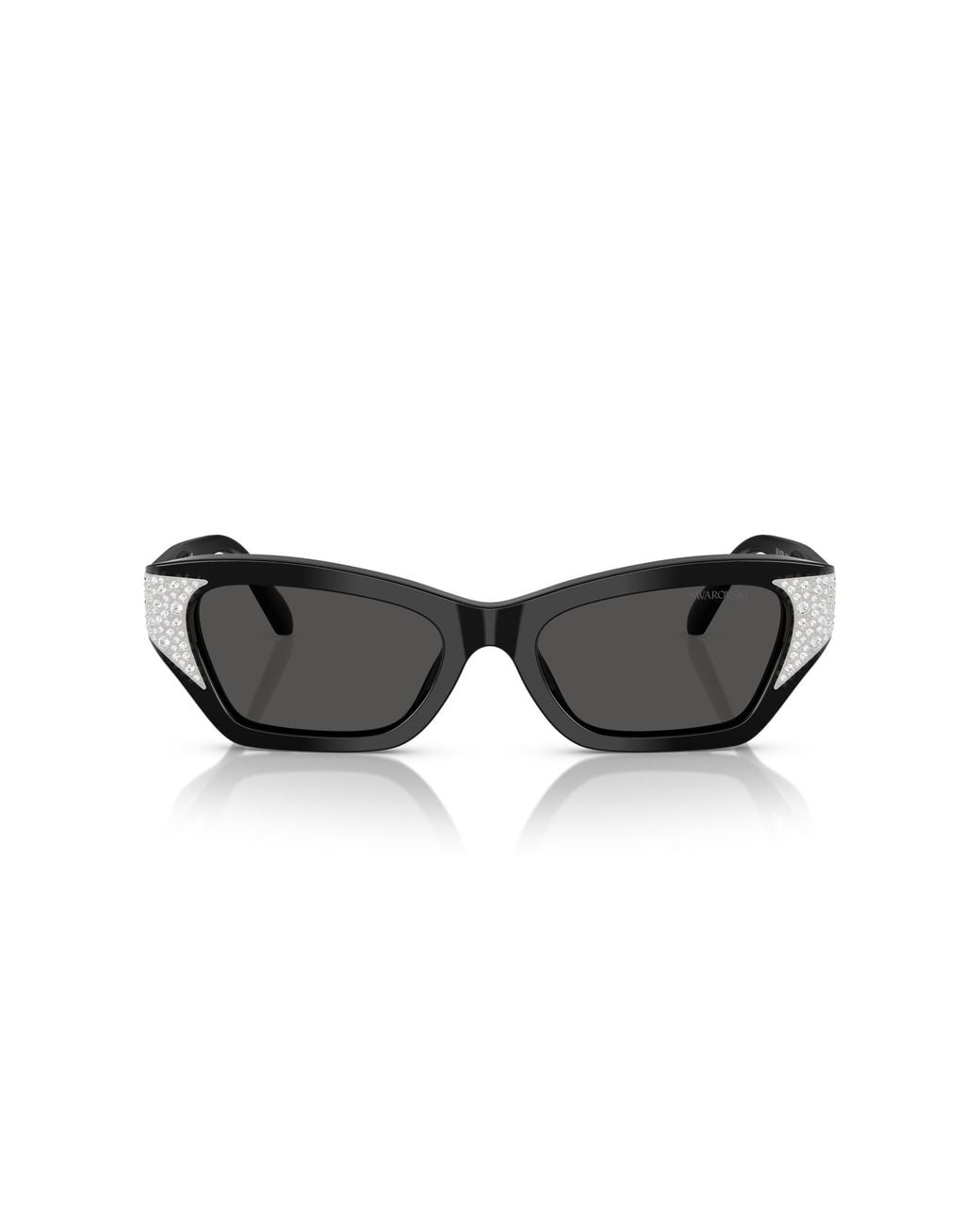 Swarovski Black Sk6029 100187 Sunglasses Acetate Cat Eye Normal