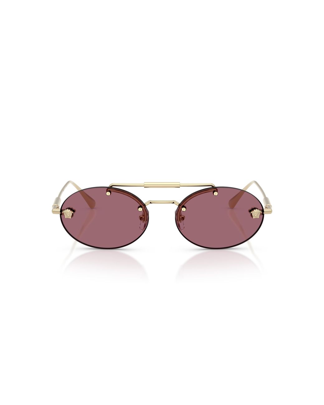 Versace Black Ve2295 12521A Sunglasses Metal Round Normal