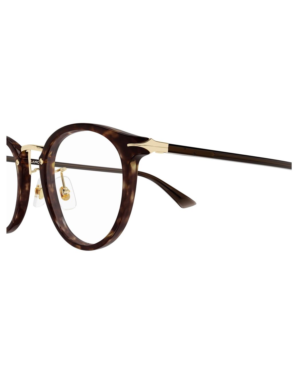 Montblanc Black Mb0406O 002 Optical Frames Acetate Transparent Round for men