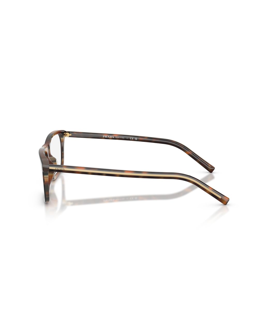 Prada Black Pr D13V 20P1O1 Optical Frames Acetate Transparent Squared Normal for men