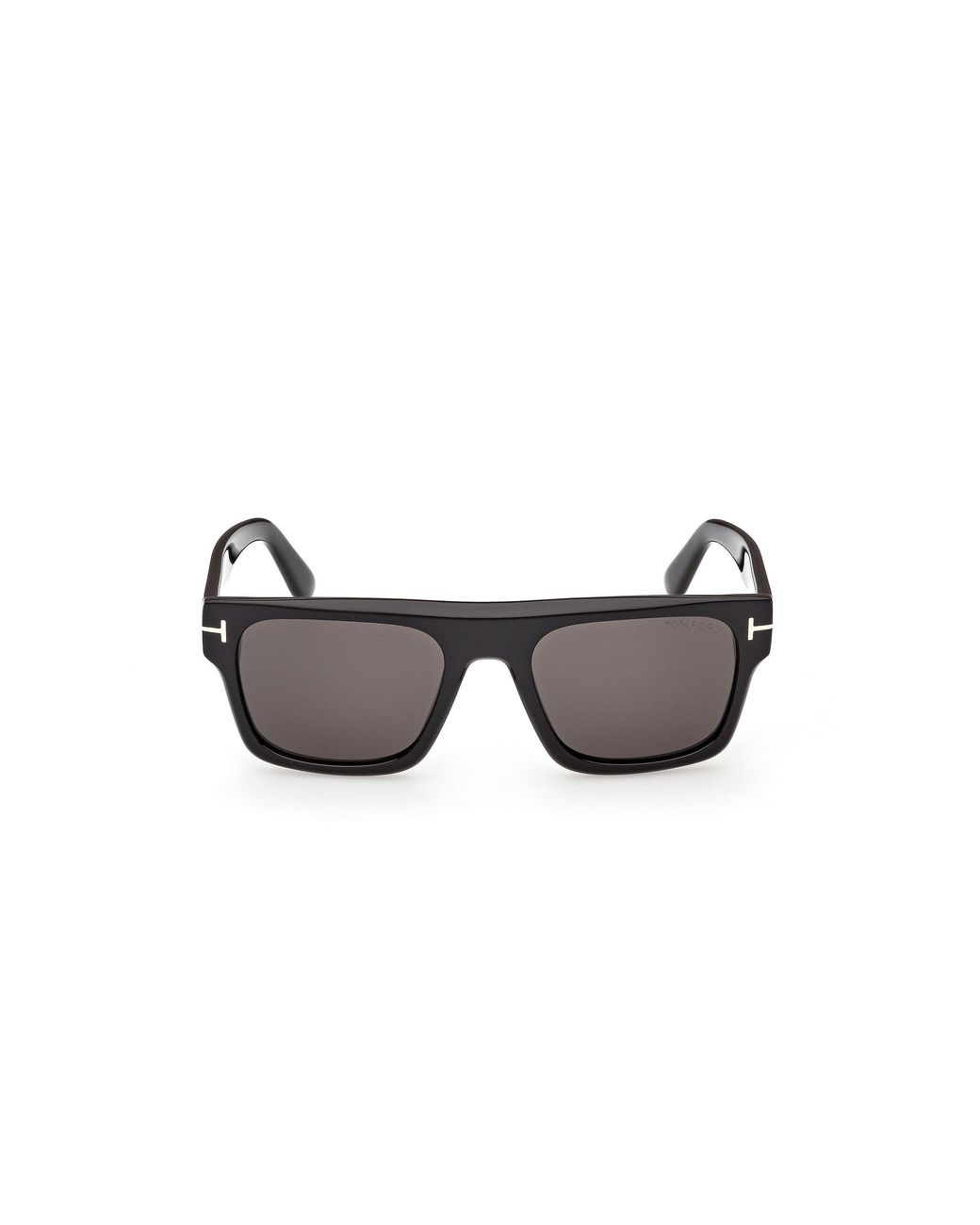 Tom Ford Black Ft1337 Cyrus-02 01A Sunglasses Acetate Smoke Squared Normal for men