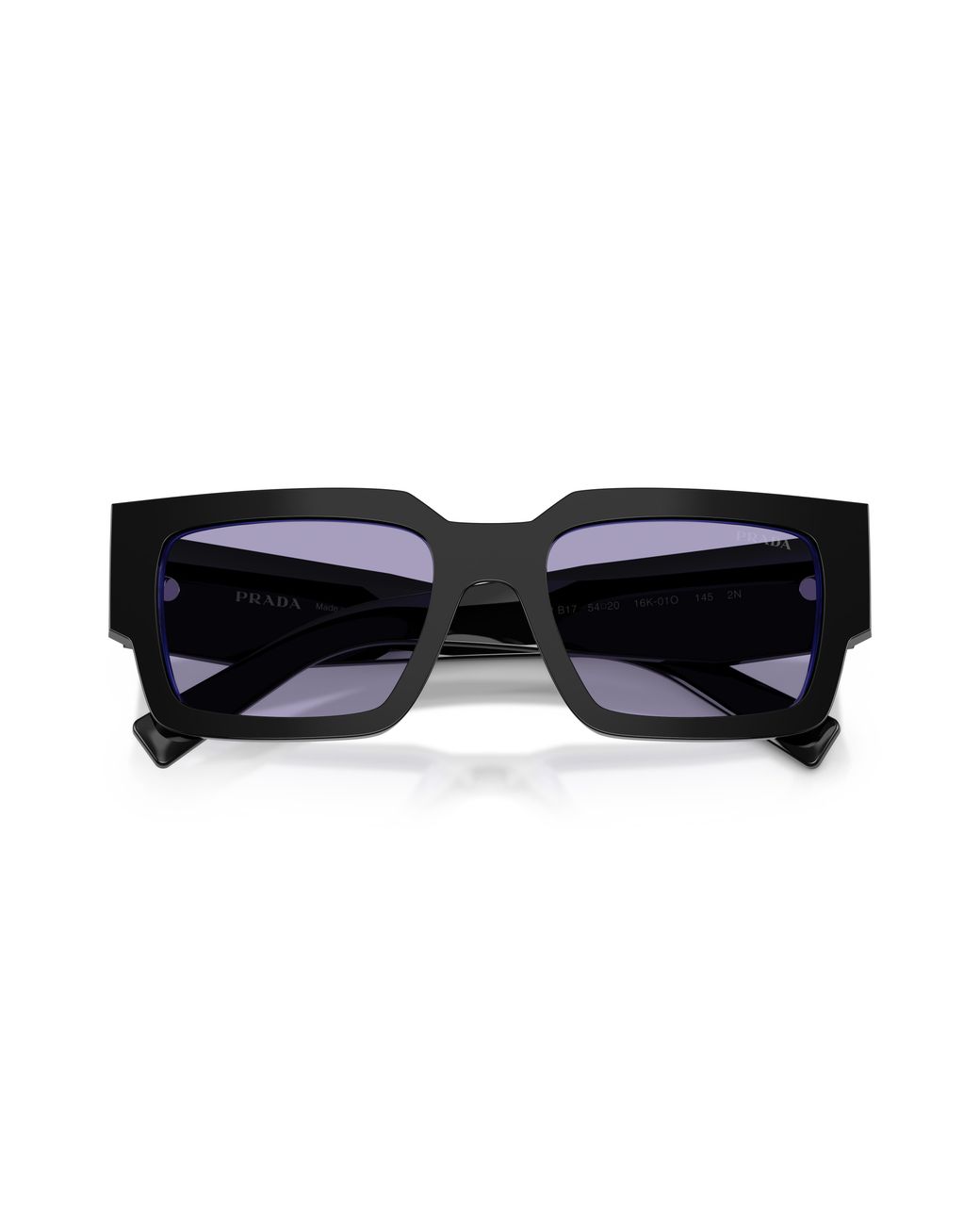Prada Black Pr B17S 16K01O Sunglasses Acetate Squared Normal for men