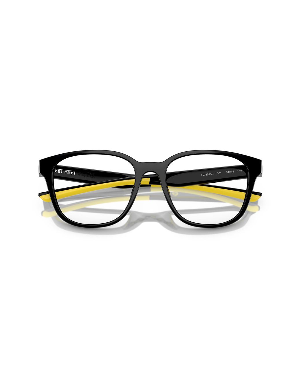 FERRARI SCUDERIA Black Fz8015U 501 Optical Frames Injected Round Normal