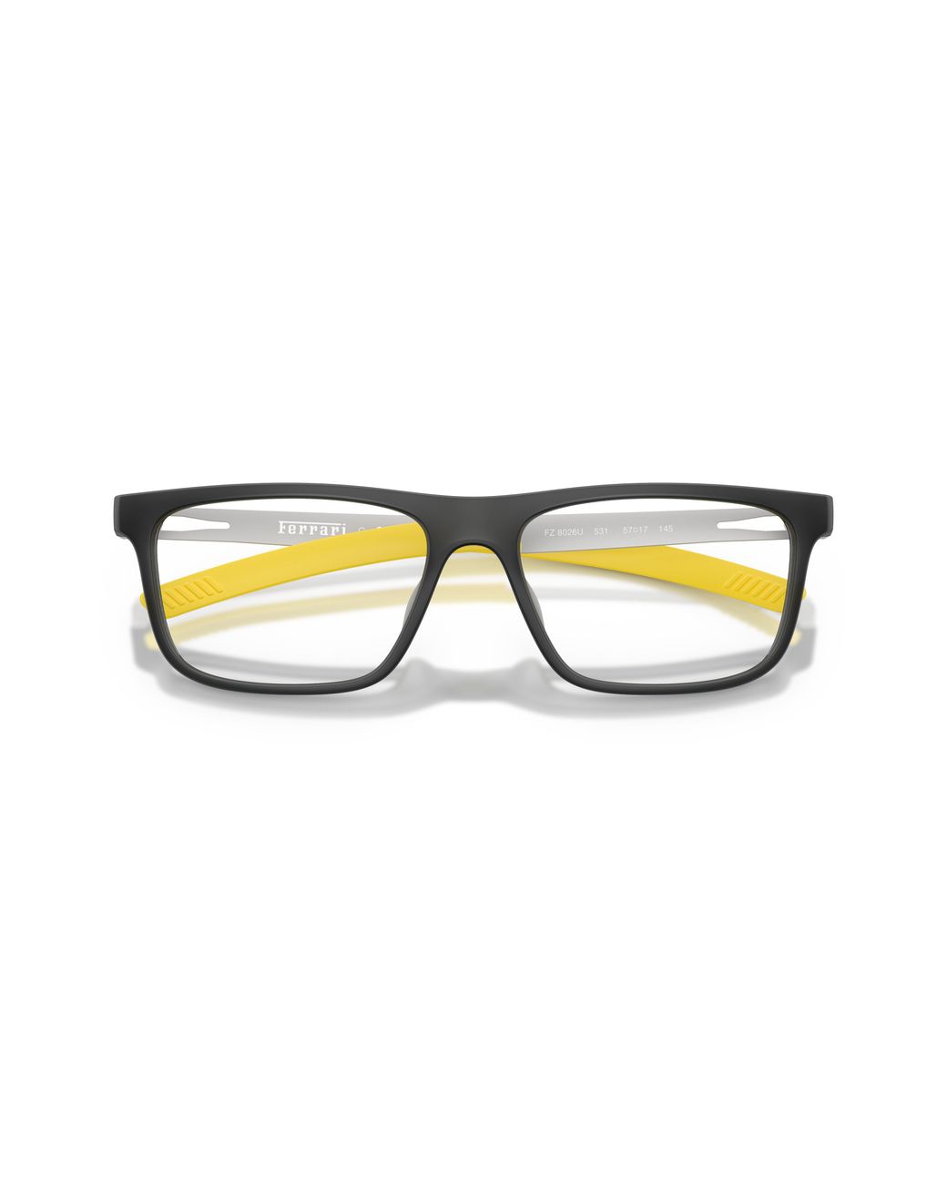 FERRARI SCUDERIA Black Fz8026U 531 Optical Frames Injected Transparent Pillow Normal for men