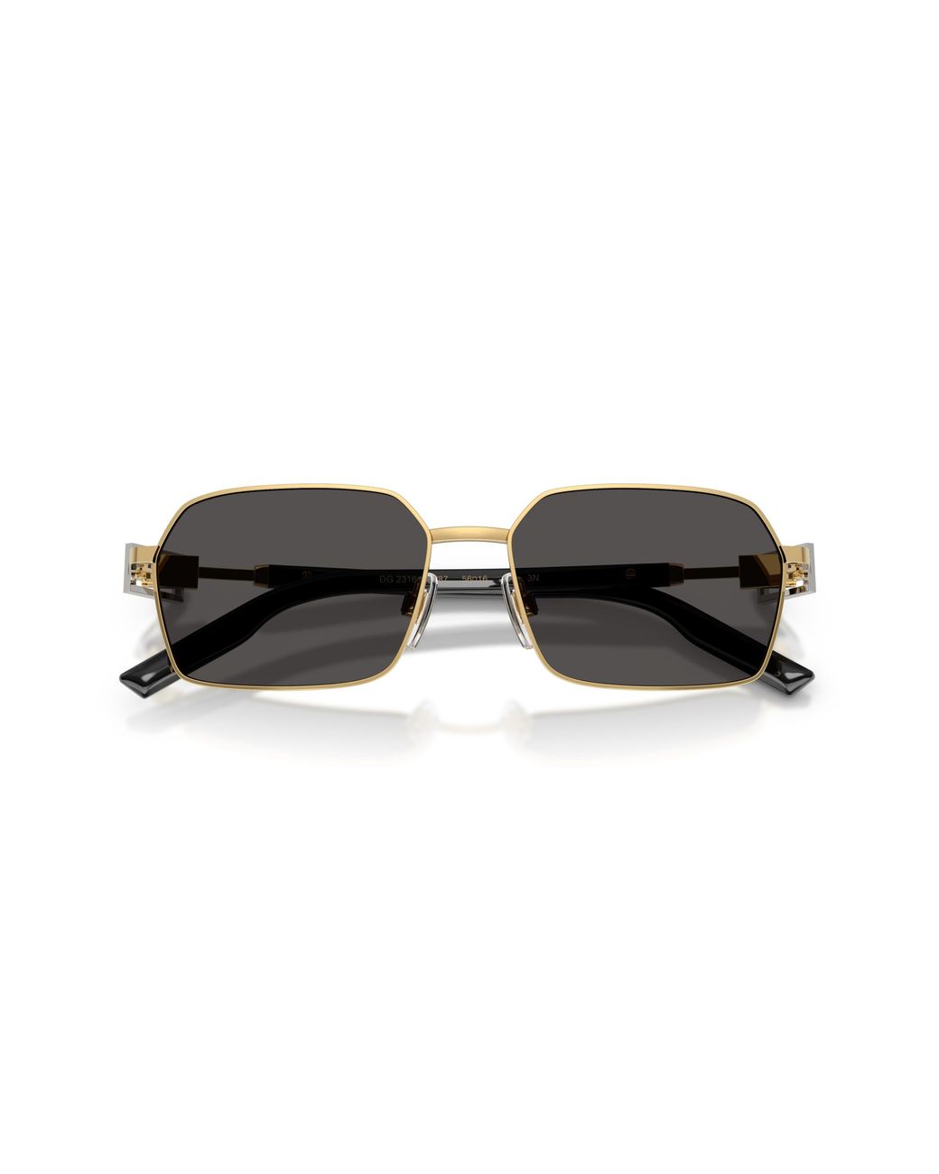 Dolce & Gabbana Black Dg2316 02/87 Sunglasses Metal Squared Normal for men
