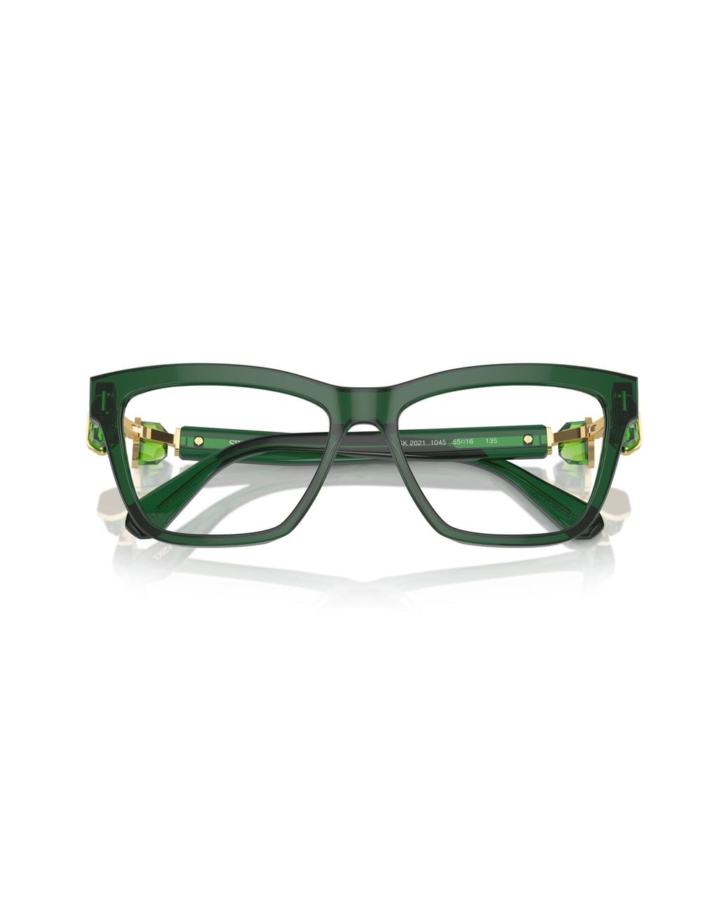 Swarovski Black Sk2021 1045 Optical Frames Acetate Squared Normal