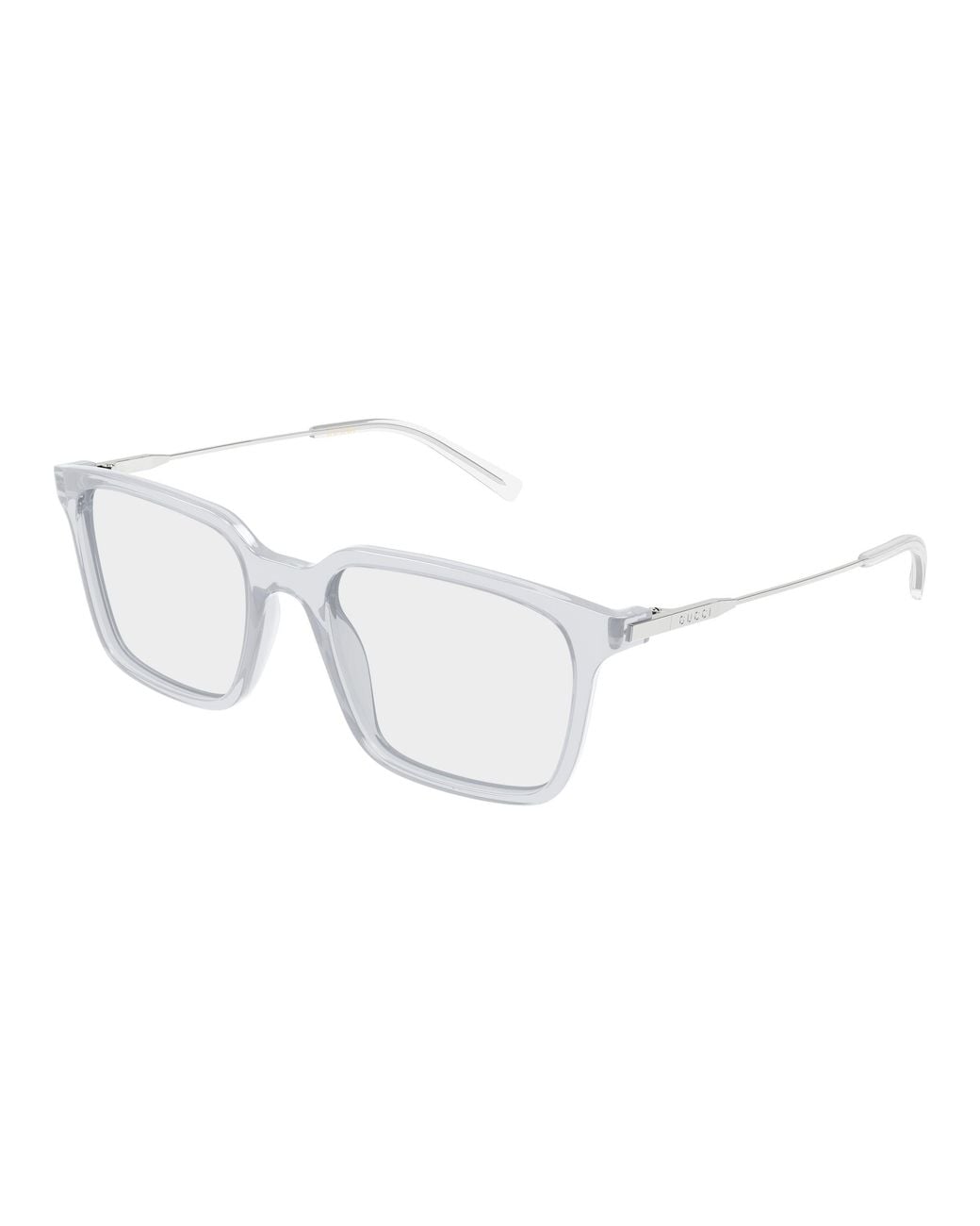 Gucci Black Gg2252O 003 Optical Frames Acetate Transparent Squared for men