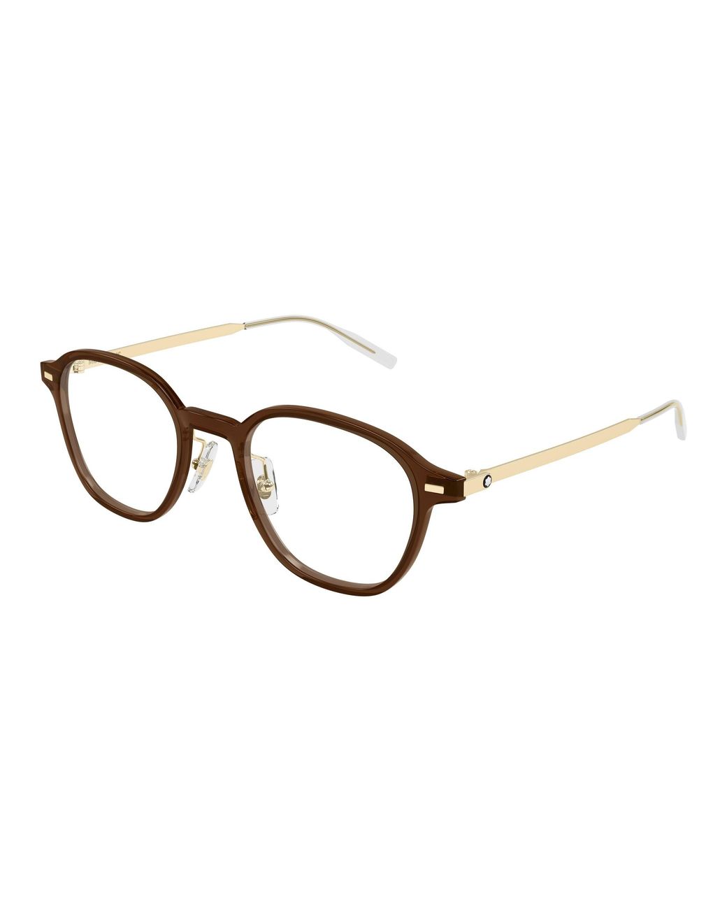 Montblanc Black Mb0427O 005 Optical Frames Transparent Round for men