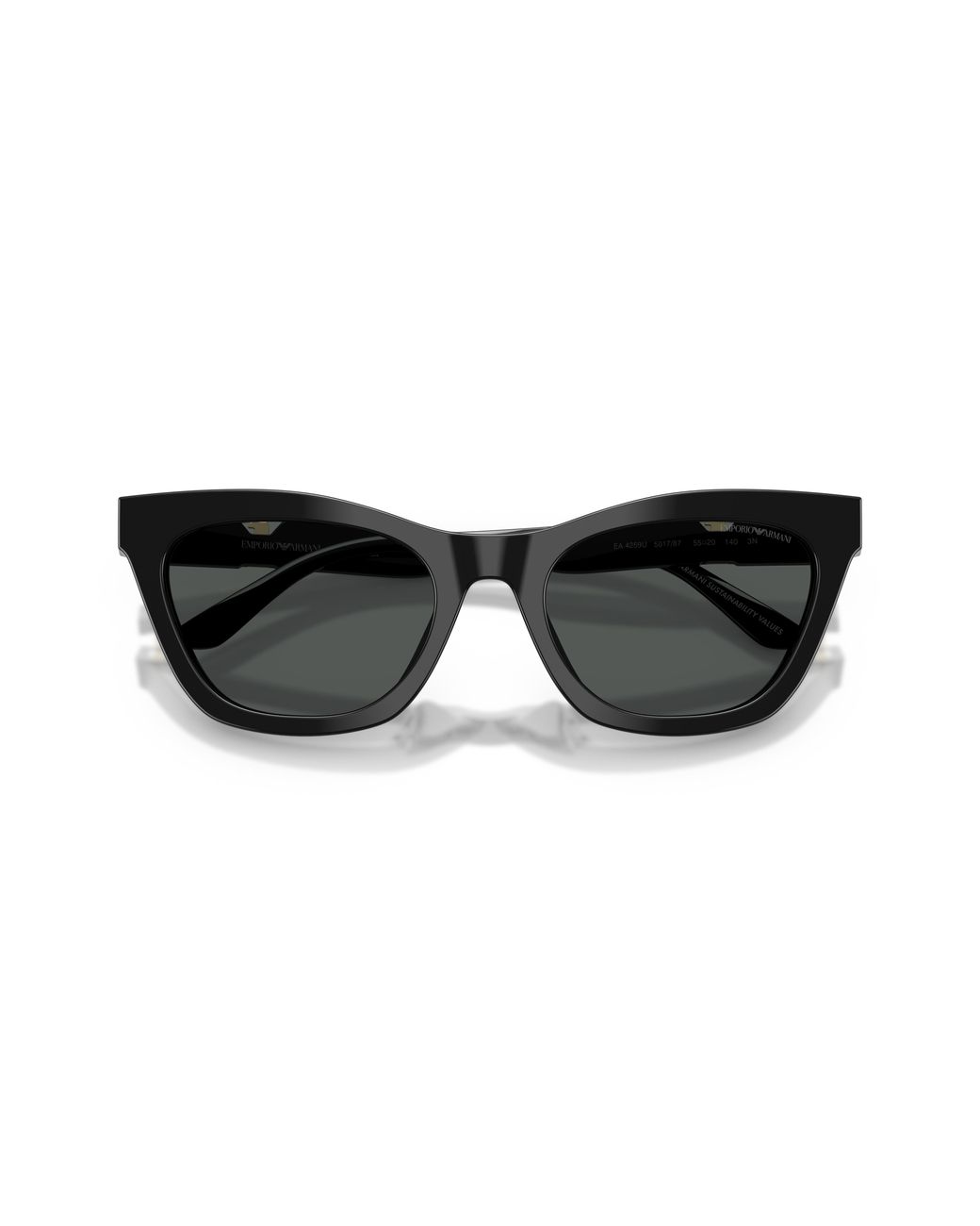 Emporio Armani Black Ea4259U 501787 Sunglasses Acetate Cat Eye Normal