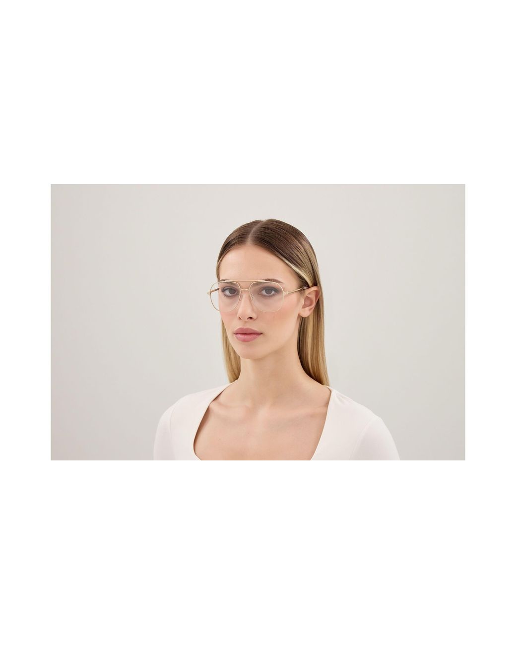 McQueen Black Am0591O 002 Montature Da Vista Metallo Trasparente Pilot