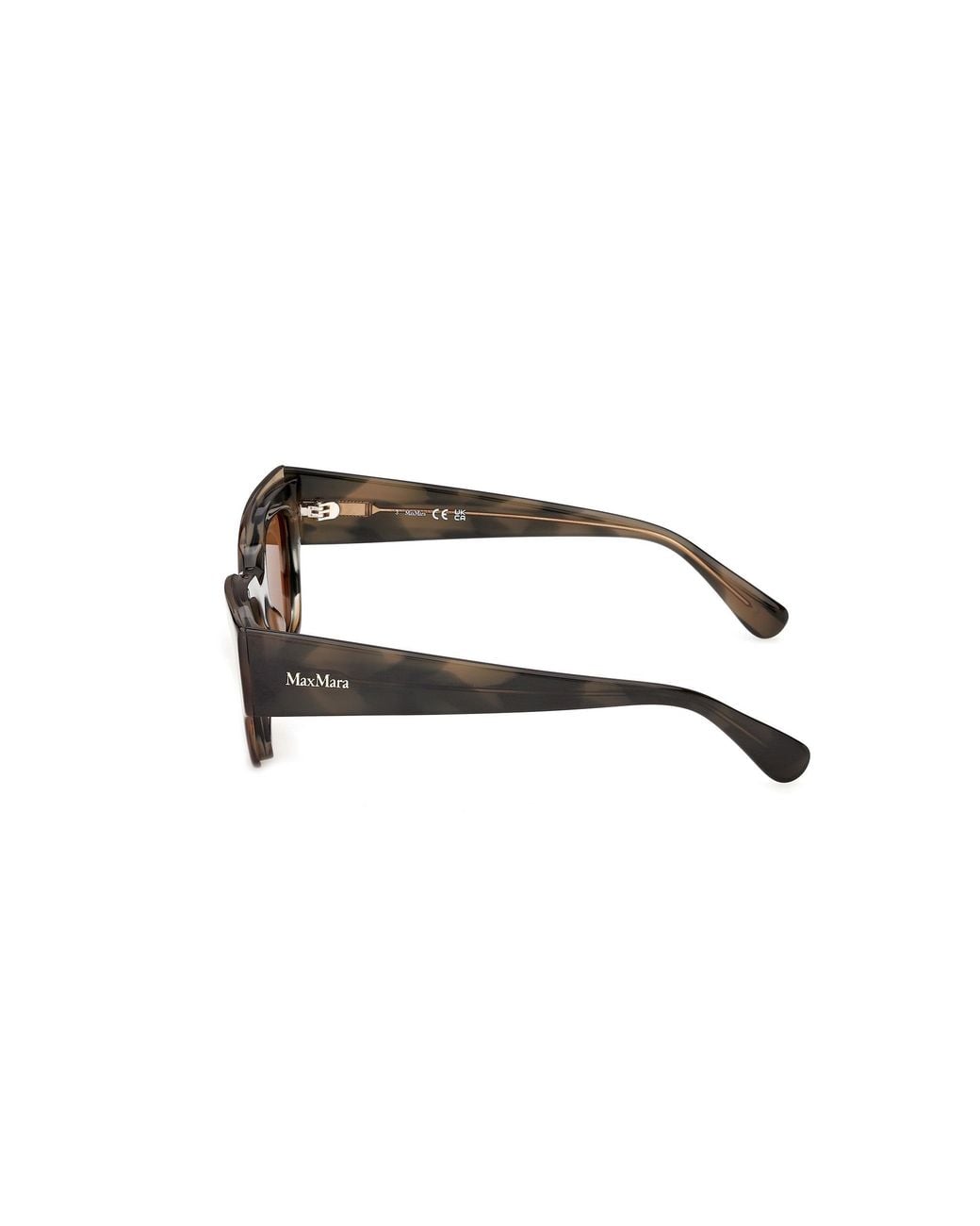 Max Mara Black Mm0211 55E Sunglasses Acetate Geometric Normal