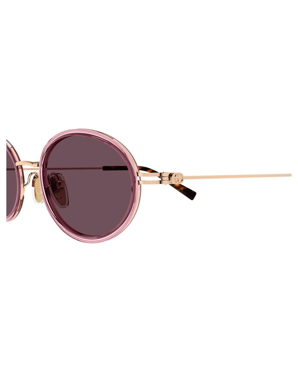 Gucci Black Gg1980S 005 Sunglasses Injected Round