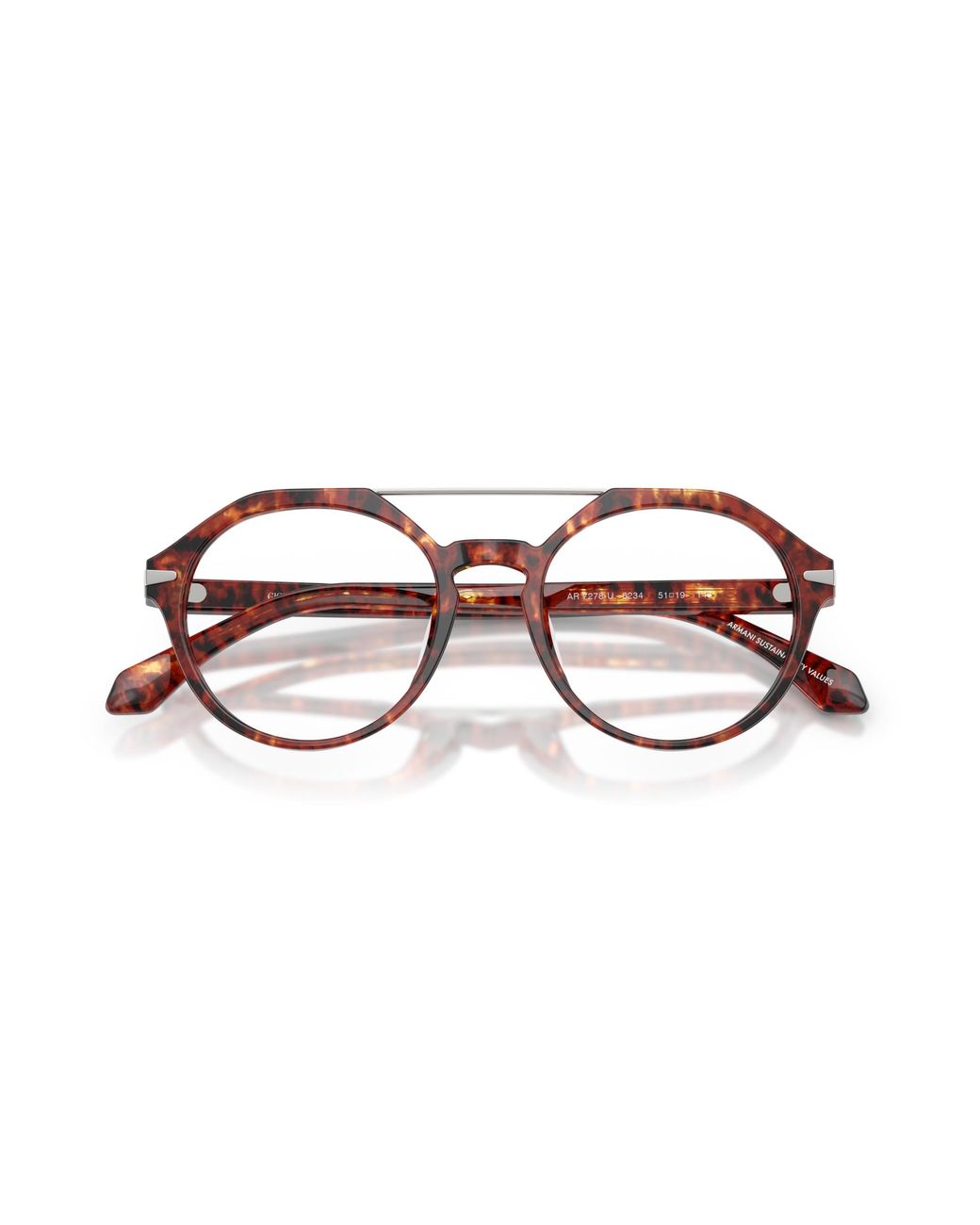 Giorgio Armani Black Ar7278U 6234 Optical Frames Acetate Round Normal for men