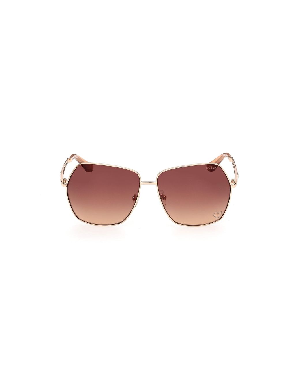 Guess Black Gu00309 33T Sunglasses Metal Bordeaux Butterfly Normal