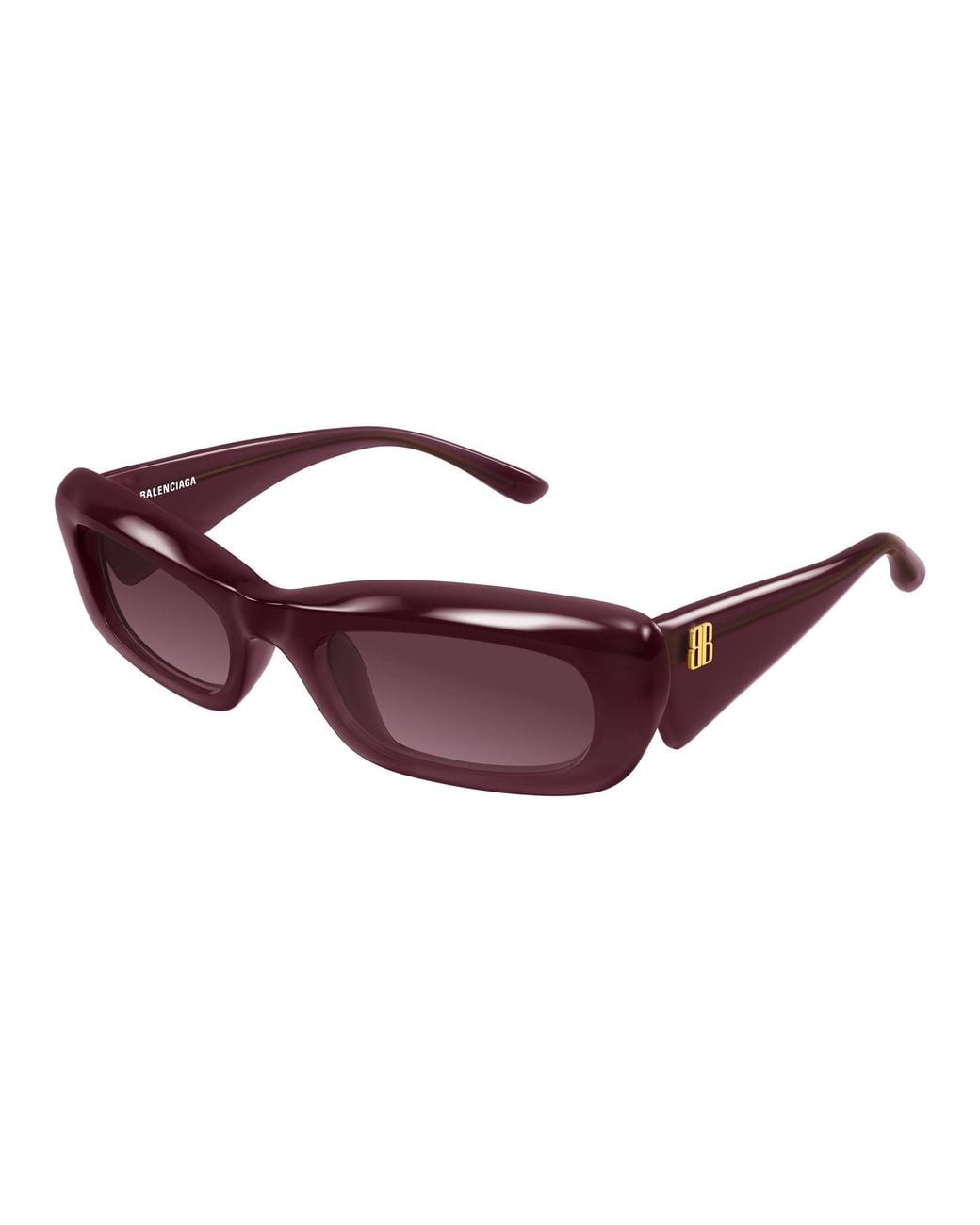 Balenciaga Black Bb0504S 004 Sunglasses Acetate Squared Nuanced