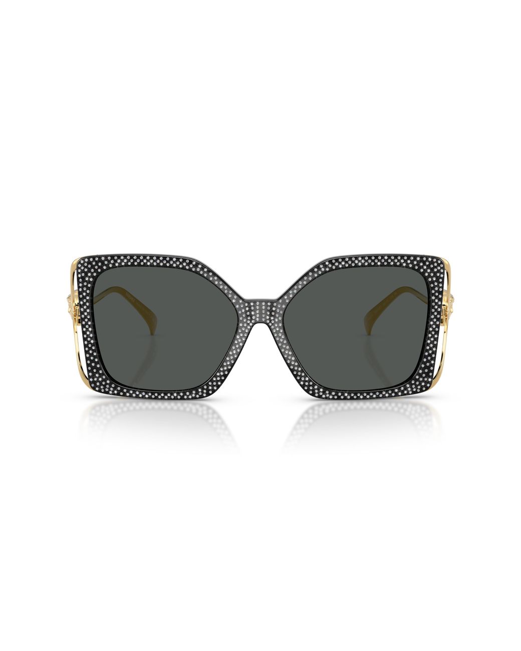 Versace Black Ve4502U 550787 Sunglasses Injected Squared Normal