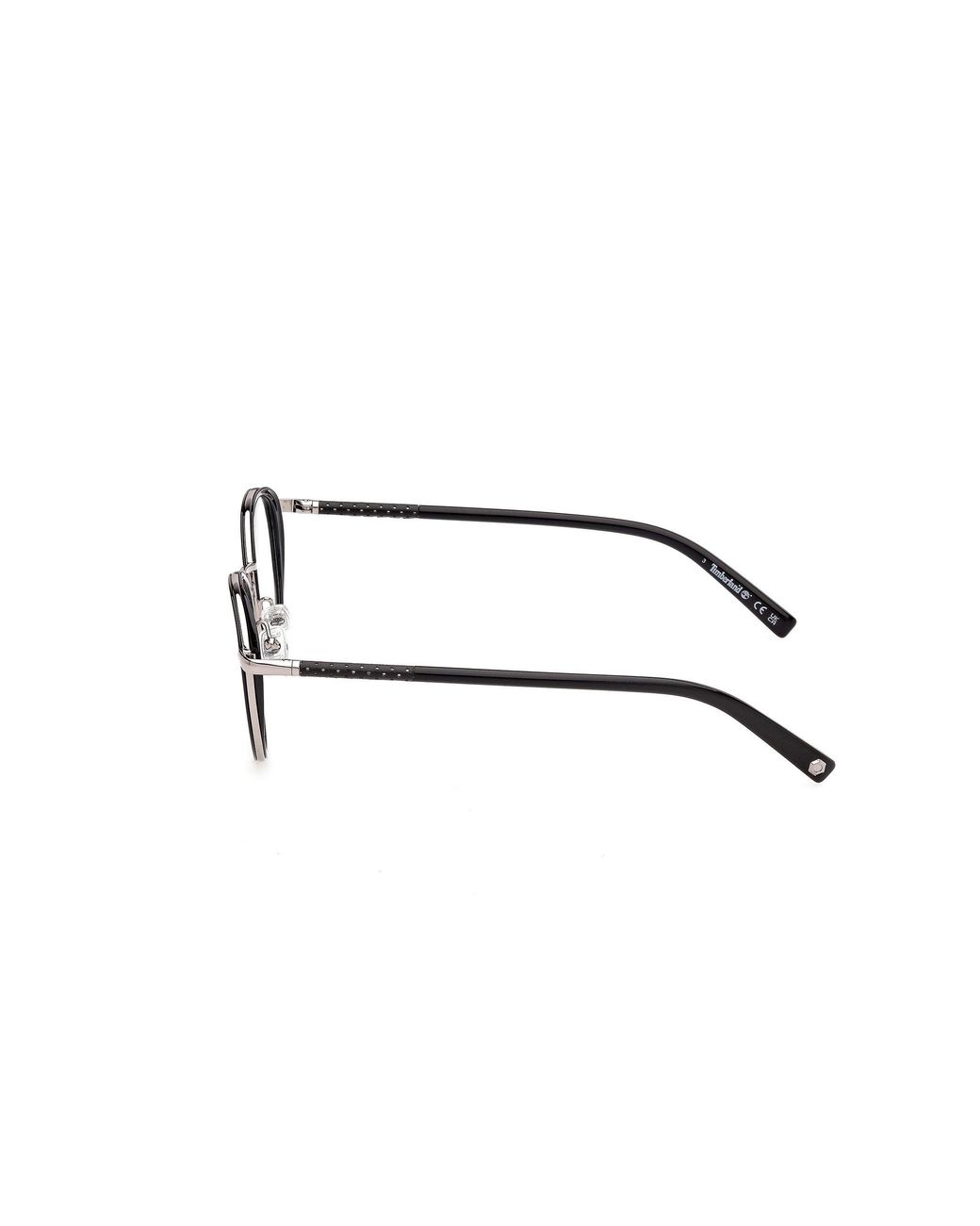 Timberland Black Tb50114 52 Optical Frames Injected Round Normal for men