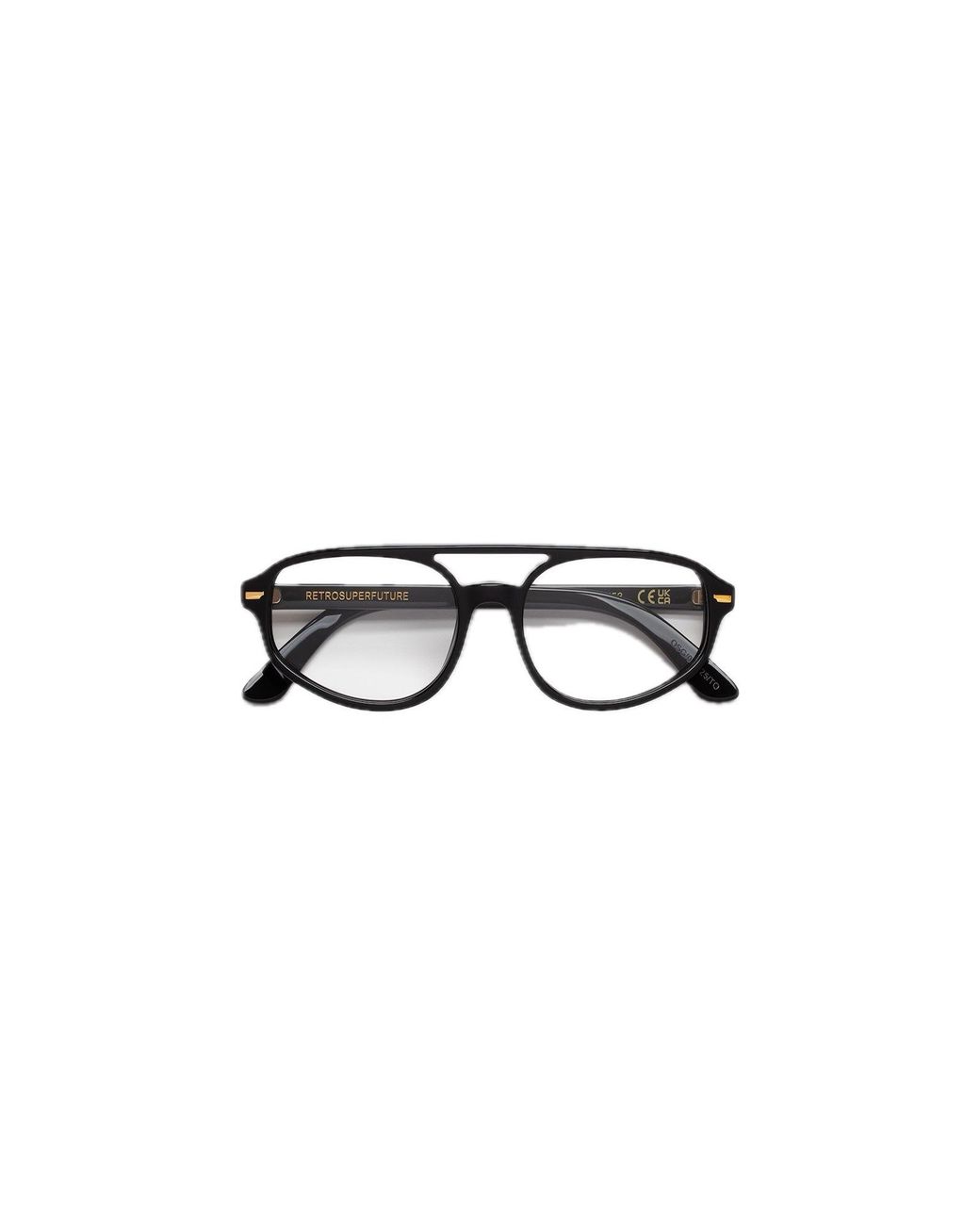 Retrosuperfuture Black 0Sg Numero 153 Optical Frames Acetate Pilot