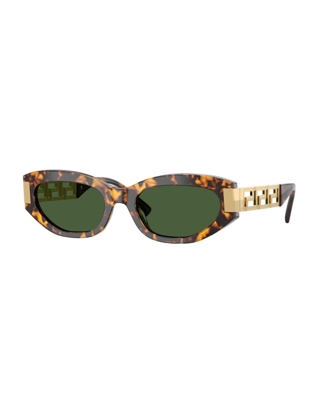 Versace Green Ve4501 551471 Sunglasses Acetate Cat Eye Normal