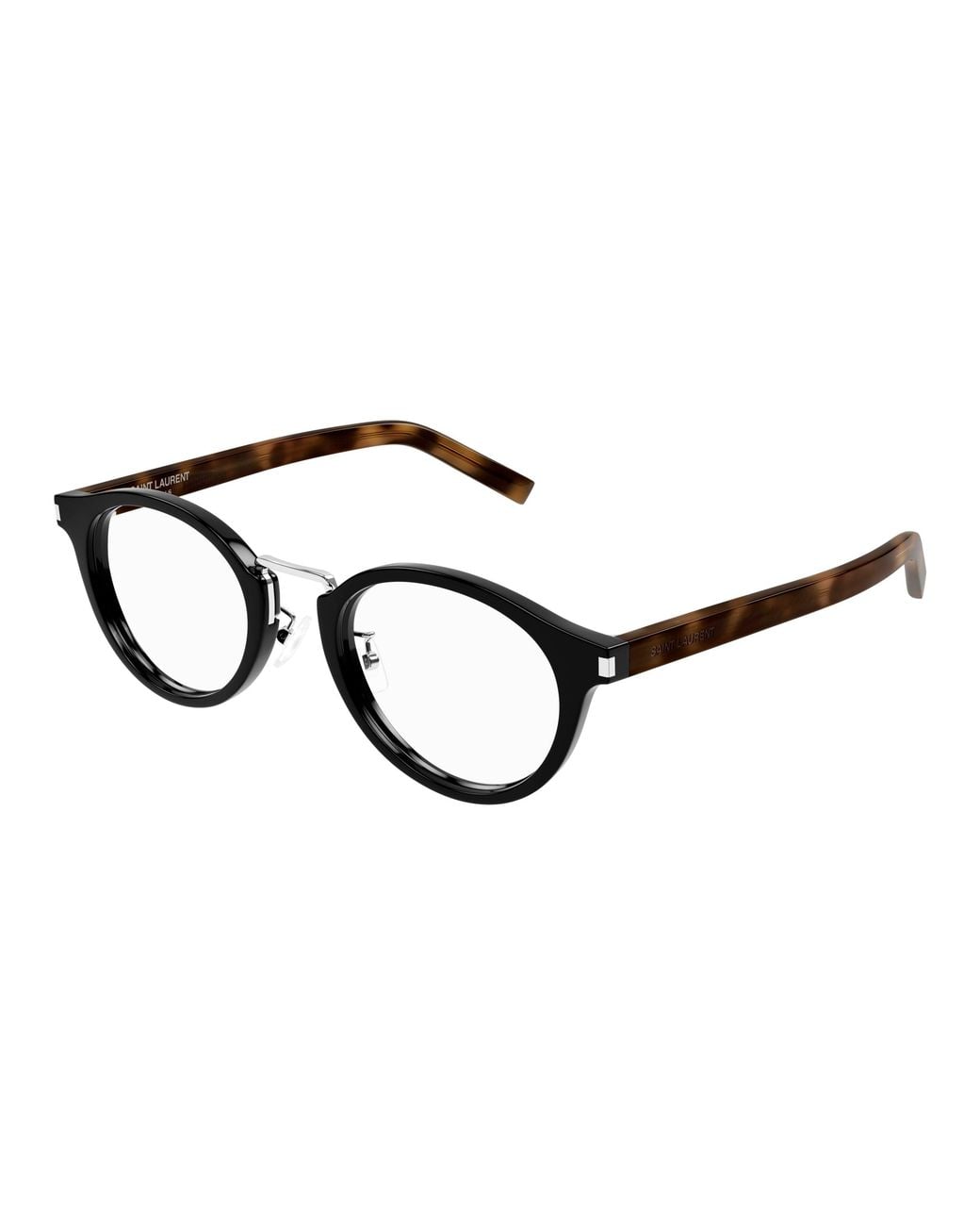 Saint Laurent Black Sl 728/J 004 Optical Frames Acetate Transparent Round