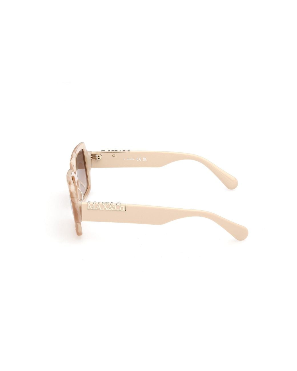 MAX&Co. Black Mo0168 59F Sunglasses Acetate Squared Normal