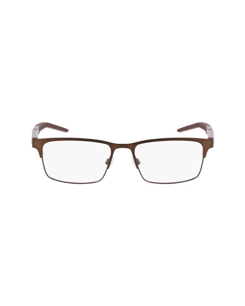 Nike Black 8154 201 Optical Frames Metal Squared Normal Photochromatic for men