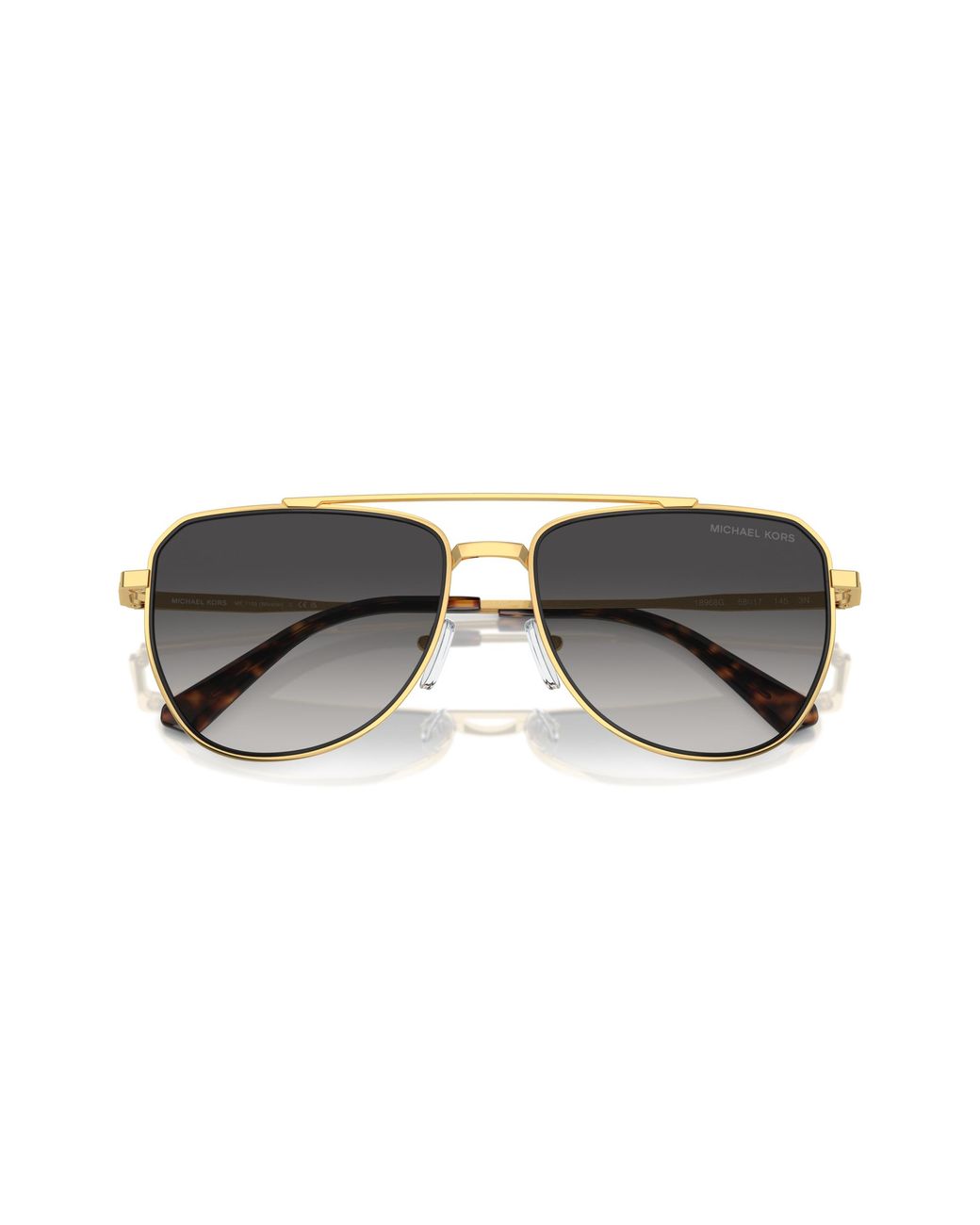 Michael Kors Black Mk1155 Whistler 18968G Sunglasses Metal Pilot Normal Shaded for men