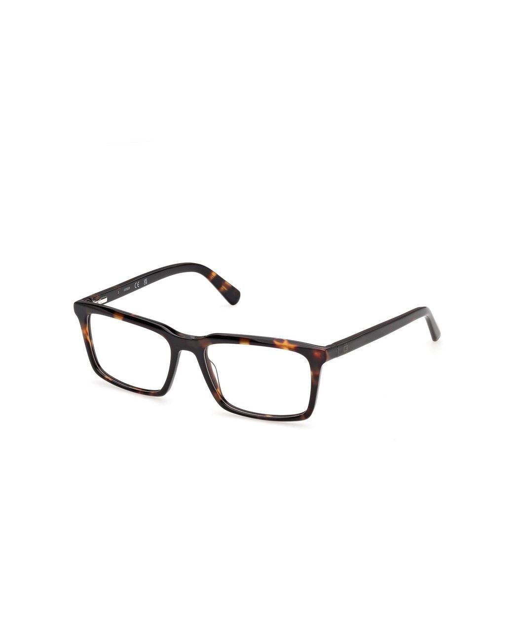 Guess Black Gu50448 52 Optical Frames Acetate Squared Normal for men